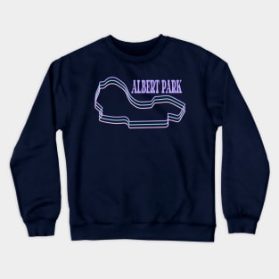 Albert Park Track Outline | Neon Tracks | F1 Crewneck Sweatshirt